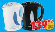 Ottimo 1.7Ltr Black/White Cordless Kettle-Each