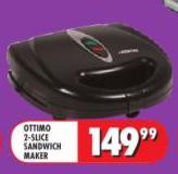 Ottimo 2 Slice Sandwich Maker