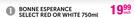 Bonne Esperance Select Red or White-750ml Each