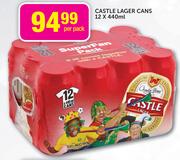 Castle Lager Cans-12x440ml Per Pack
