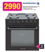 Kelvinator 2 Piece 60cm Black Oven and Hob KBU60BS