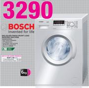 Bosch 6kg Silver Finish Front Load Washing Machine WAB2026SZA