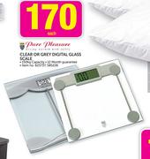 Pure Pleasure Clear Or Grey Digital Glass Scale Each