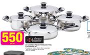 Always Home La Cusine 8 Piece Stainless Steel Cookware Set-Per Set