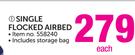 Camp Master Single Flocked Airbed Each