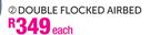 Camp Master Double Flocked Airbed Each