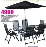 8 Piece Aluminium Patio Set