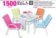 Out & About 7 Piece Texaline Patio Set