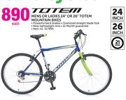 Totem Mens Or Ladies 24" Or 26" Totem Mountain Bikes