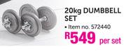  Trojan 20kg Dumbbell Set-Per Set