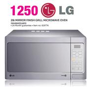 LG 28Ltr Mirror Finish Grill Microwave Oven MH6843GARS