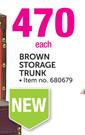 Brown Storage Trunk-Each