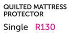 Quilted Mattress Protector Single