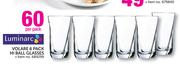 Luminarc Volare 6 Pack Hi Ball Glasses-Per Pack