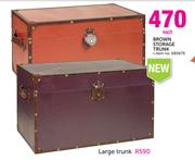 Brown Storage Trunk-Each