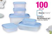 Mainstays 12-Piece Microwave Set-Per Set