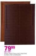 Ready-Made 25mm PVC Venetian Blinds 600 x 1600mm
