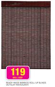 Ready-Made Bamboo Roll-Up Blinds 1200 x 1600mm