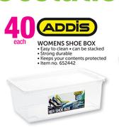 Addis Womens Shoe Box