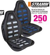 Stramm Black or Blue Car Seat Cushion Each