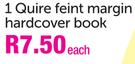 Game A4 1 Quire Hard Cover Feint Margin Book