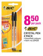 BIC Crystal Pen-2's Per Pack