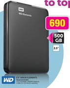WD 2.5" 500GB Elements-BUZG5000ABK