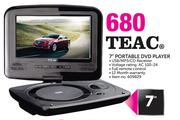 Teac 7" Portable DVD Player