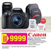 Canon DSLR DC Twin Lens Camera Bundle EOS700D WiFi