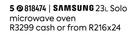 Samsung 23L Solo Microwave Oven 818474