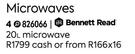 Bennett Read 20L Microwave 826066
