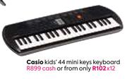 Casio Kids 44 Mini Keys Keyboard
