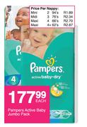 Pampers Active Baby Jumbo Pack-Each