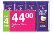Cadbury Slabs-4 x 80g