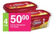 Clover Margarine Tub-4 x 500g