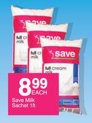 Save Milk Sachet-1Ltr Each