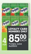 Purejoy Juice-6 x 200ml Each