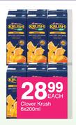 Clover Krush-6 x 200ml Each