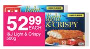 I&J Light & Crispy-500g Each