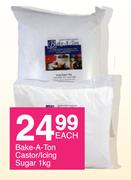 Bake A Ton Castor/Icing Sugar-1Kg Each