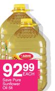 Save Pure Sunflower Oil-5Ltr Each