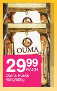 Ouma Rusks-450g/500g Each