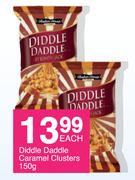 Diddle Daddle Caramel Clusters-150g Each