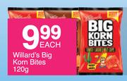 Willard's Big Korn Bites-120g Each