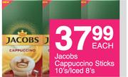 Jacobs Cappuccino Sticks-10's/Iced-8's Each