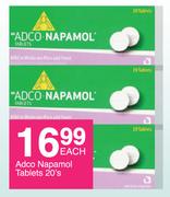 Adco Napamol Tablets-20's Each