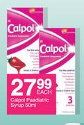 Calpol Paediatric Syrup-50ml Each
