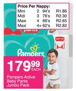 Pampers Active Baby Pants Jumbo Pack-Each