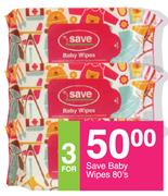 Save Baby Wipes 80's Pack-For 3