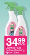 Chemico Hand Surface Sanitizing Spray-750ml Each